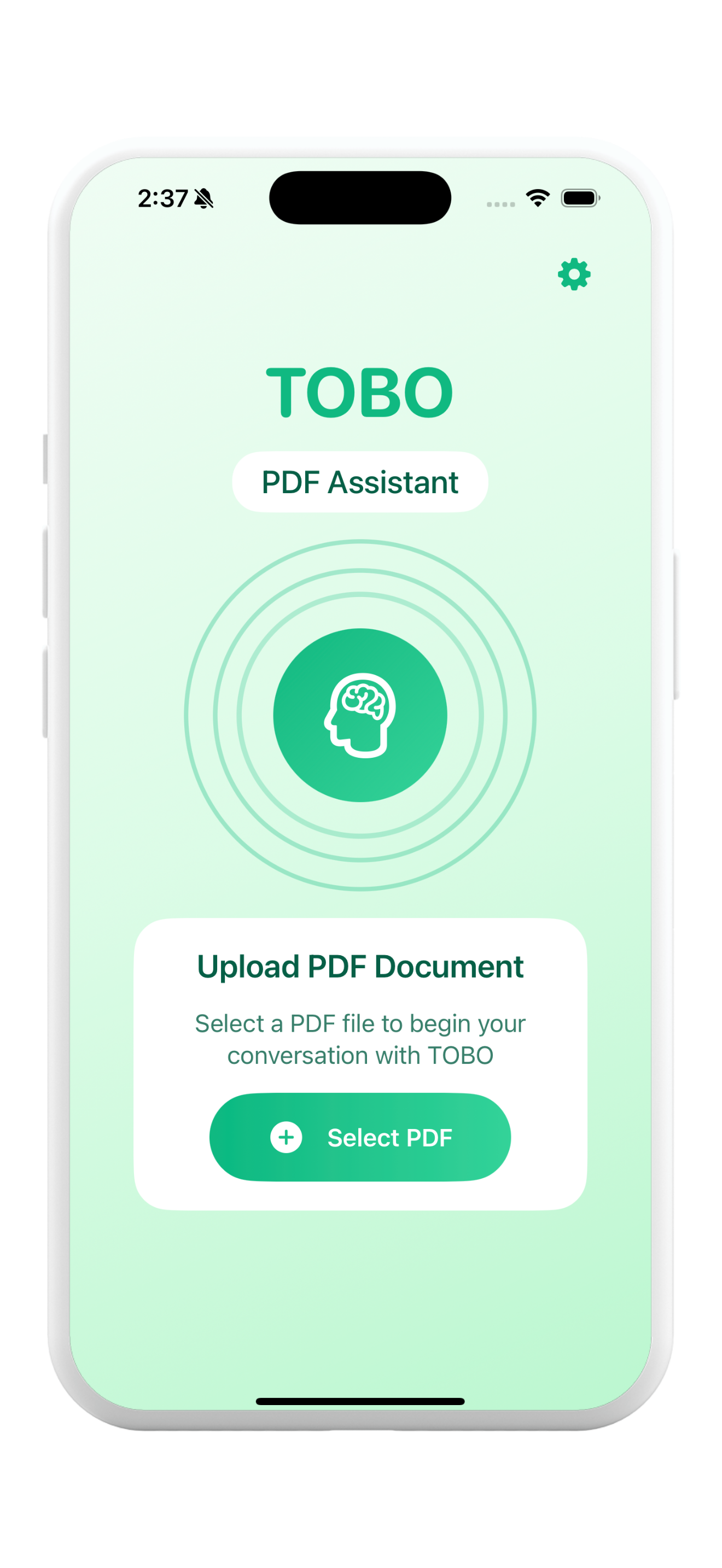 TOBO PDF Chat App